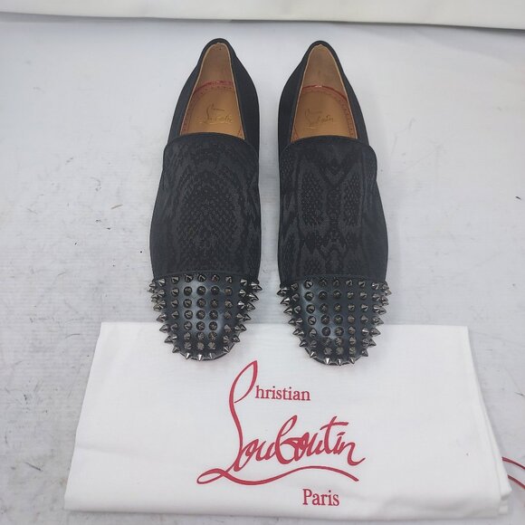 Christian Louboutin Black Spooky Spike Stud Men Loafer main image 8